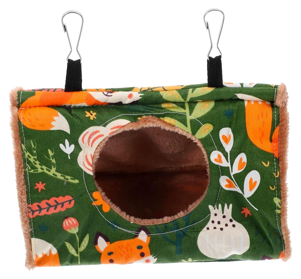 Vogelhängematte für Papageien aus Canvas, warmes Vogelnest, seitlich offen, dreieckig, kleines Vogelbett für kleine und mittelgroße Vögel sowi...