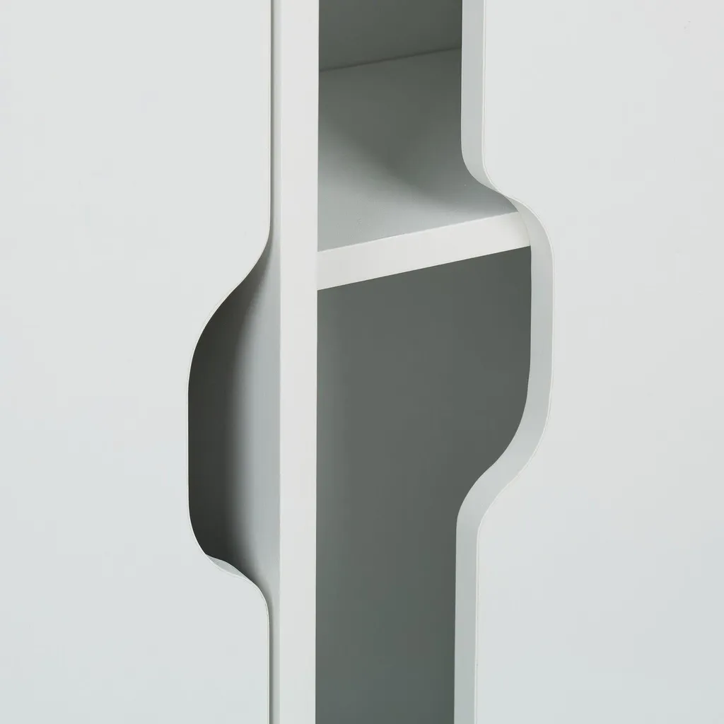 Armoire de niche avec compartiments ouverts - Meuble de rangement fin - 5