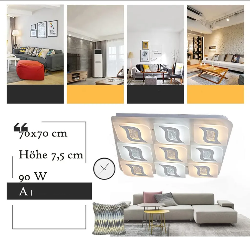 Éclairage LED XW245LNB - Plafonnier à couleur modulable sans télécommande
