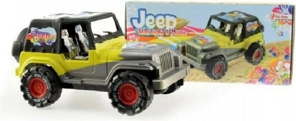 Jeep pour enfant musicale et lumineuse - Batterie 12V et pneus larges