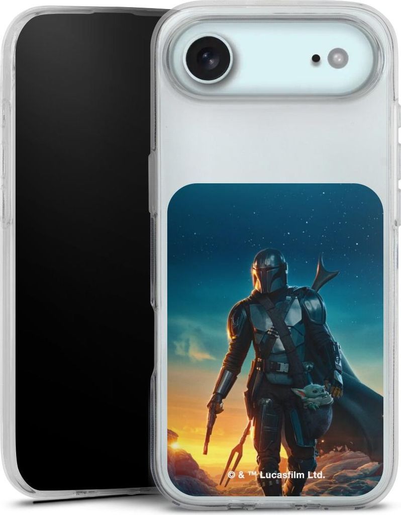 DeinDesign Handyhülle für Apple iPhone Air Silikon Hülle Case Smartphone Schutzhülle Sonnenuntergang Star Wars The Mandalorian
