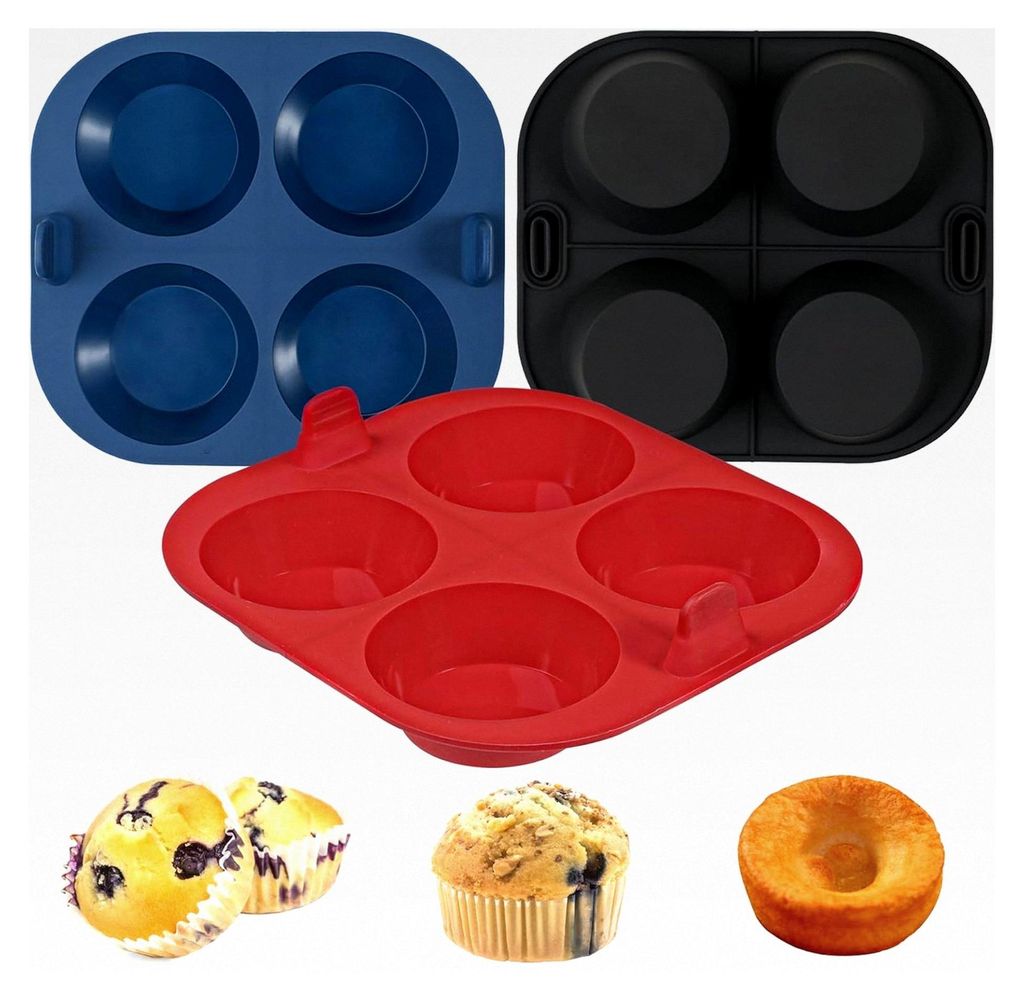 Silikon Muffinform für Heißluftfritteuse, 3 Stück