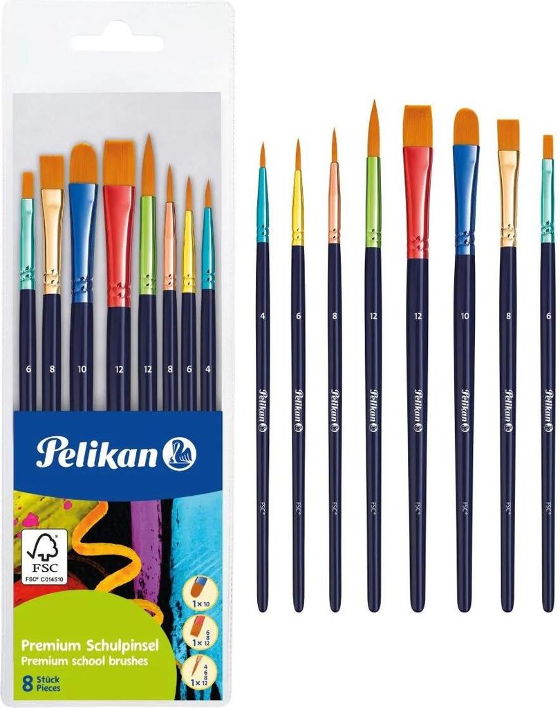 Pelikan 701181, Bürstenset, Sortiert, Synthetisch Produktbild 