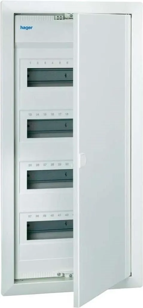 Répartiteur Hager VH48NC pour rénovation électrique complète 4 rangées