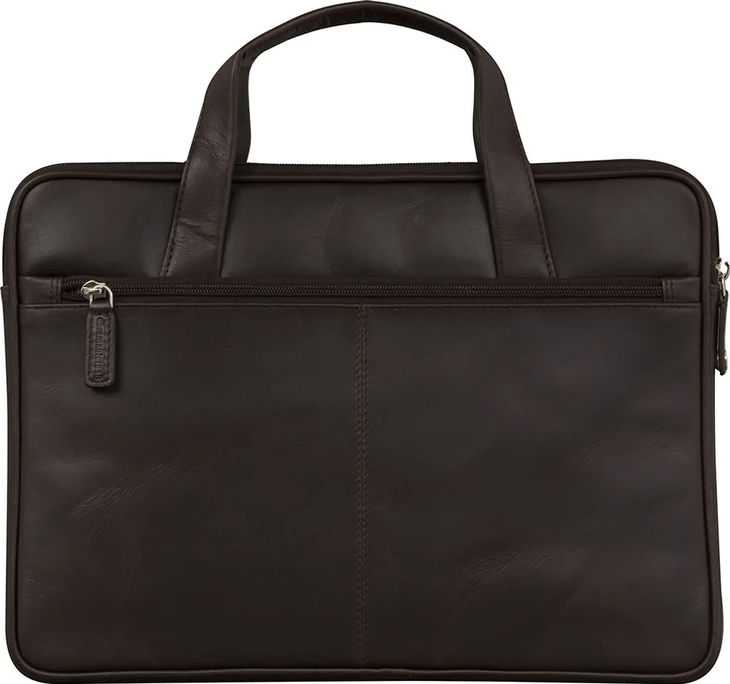 Housse d'ordinateur 13 pouces Silkeborg Hunter Dark cuir pleine fleur