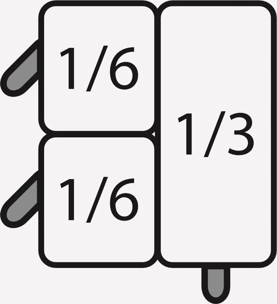 Paniers à pâtes inox haute résistance 2x1/6 GN et 1x1/3 GN E7/Cpcexb