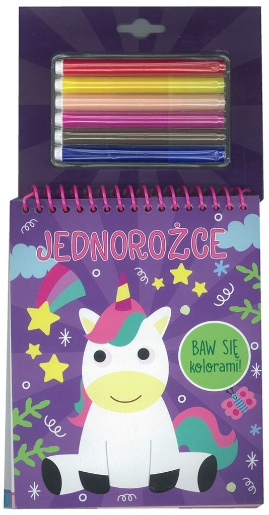 Baw się kolorami! Jednorożce - Opracowanie Zbiorowe (Malbücher für Kinder auf Polnisch)