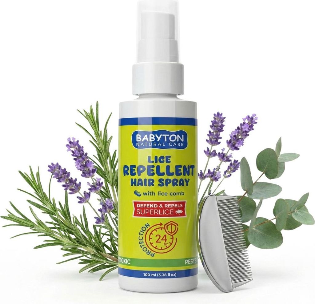 Babyton Lice Repellent Hair Spray & Comb