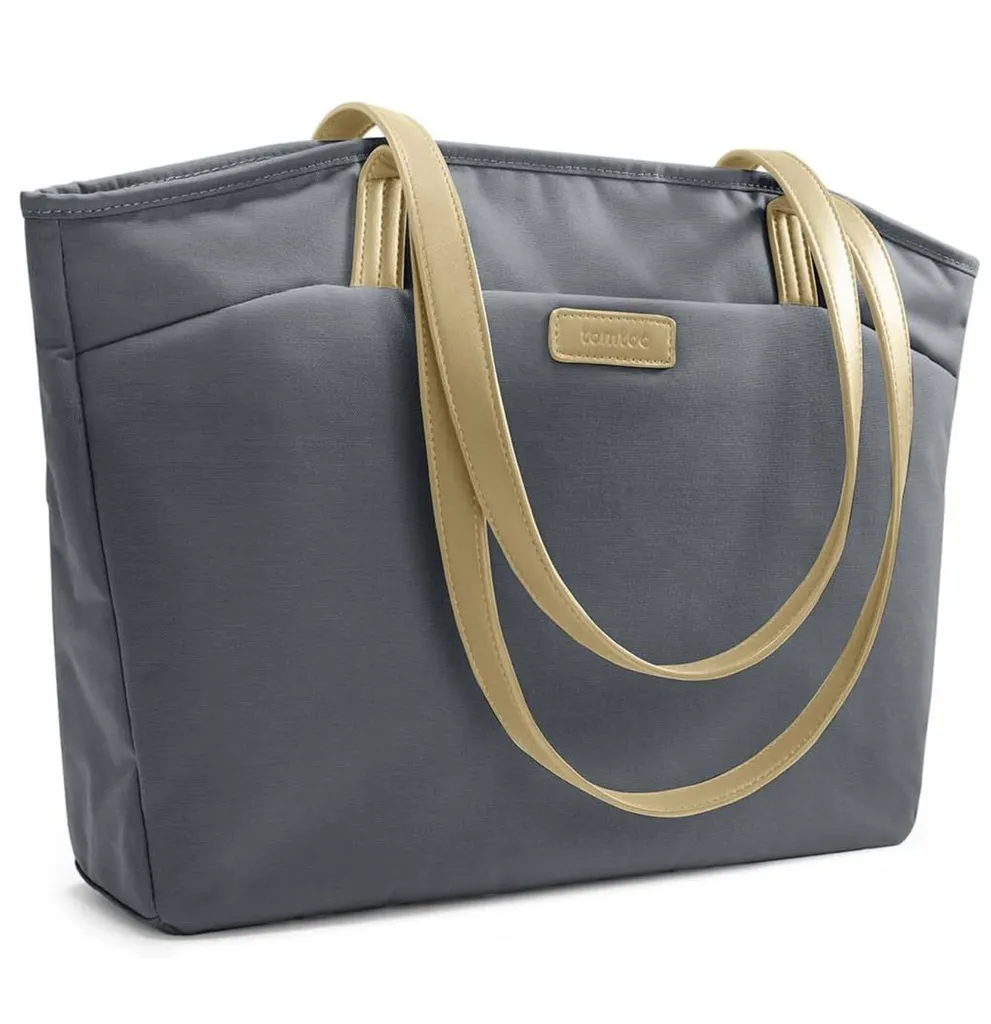 Sacoche TomToc Lady pour Ordinateur Portable 16 Pouces Gris-Bleu Chic