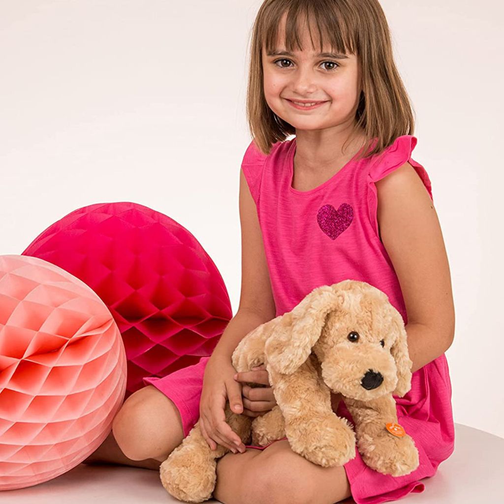 Teddy Hermann Schlenkerhund beige flauschiges Kuscheltier Produktbild 2