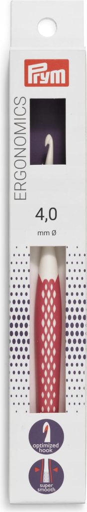 Prym Ergonomics Wollhäkelnadel 16cm Länge 4,0mm Durchmesser Produktbild 