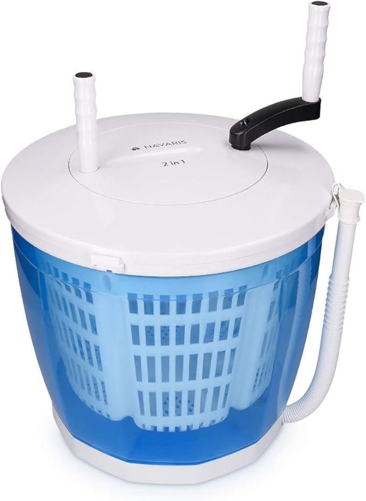 Navaris 2w1 Mini pralka i suszarka z funkcj wirowania - Zdjęcie produktu 