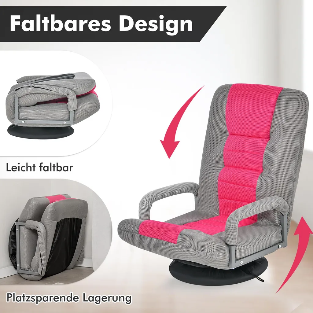 Fauteuil de sol avec dossier réglable 6 positions Lazy Sofa - 9