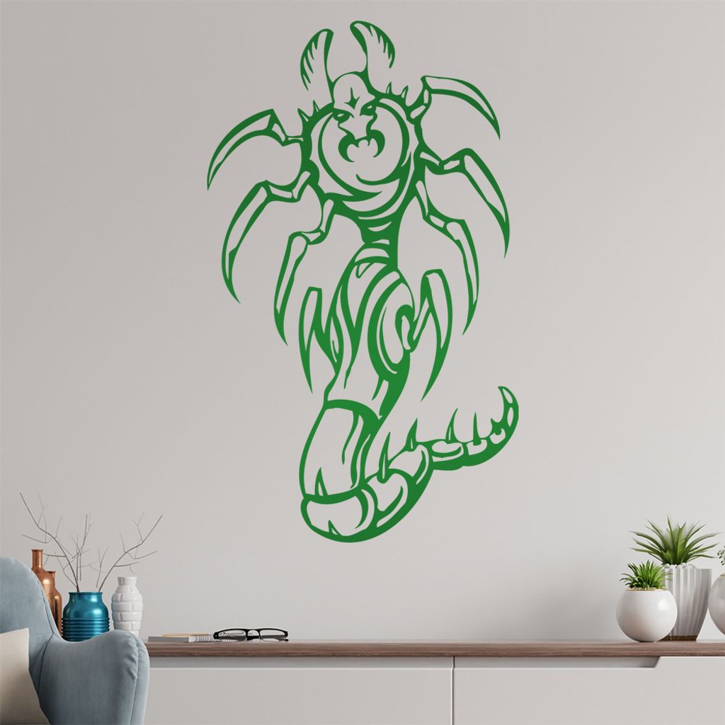 Killer Insekt Wandtattoo in 6 Größen - Wandaufkleber Wall Sticker - Dekoration, Küche, Wohnzimmer, Schlafzimmer, Badezimmer
