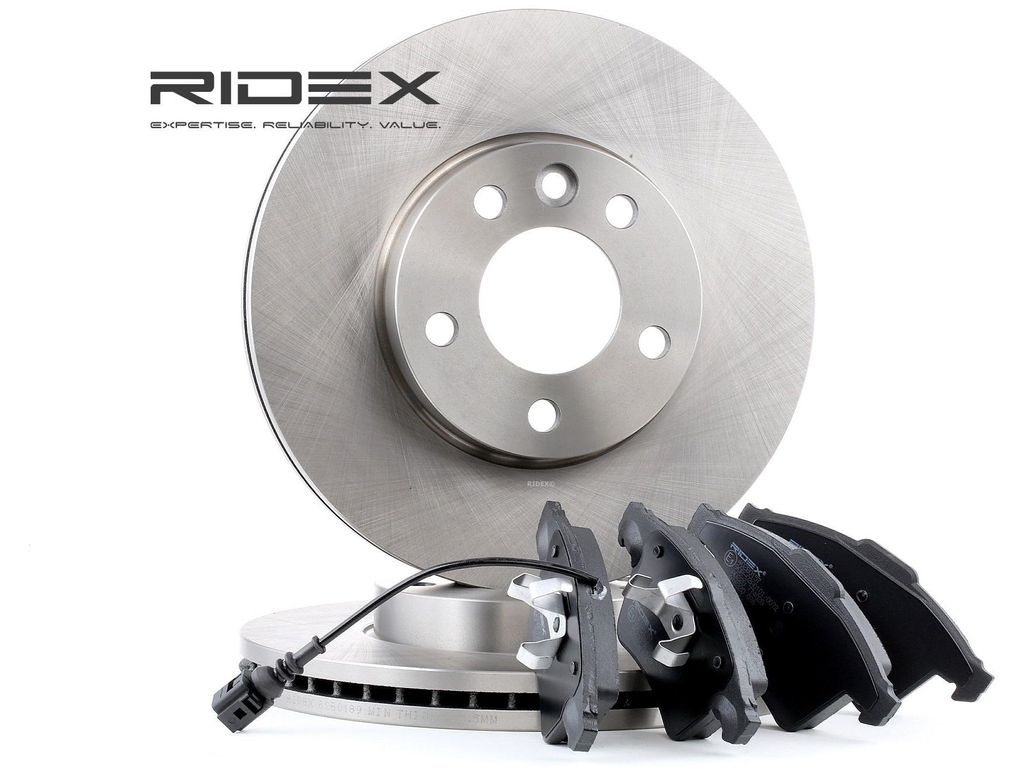 RIDEX Bremsenset Vorne Bremsscheiben Beläge Satz für VW TOURAN (1T1, 1T2) 308mm