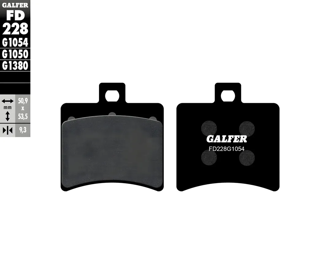 Kit plaquettes de frein semi-métallique Galfer Aprilia Atlantic 125