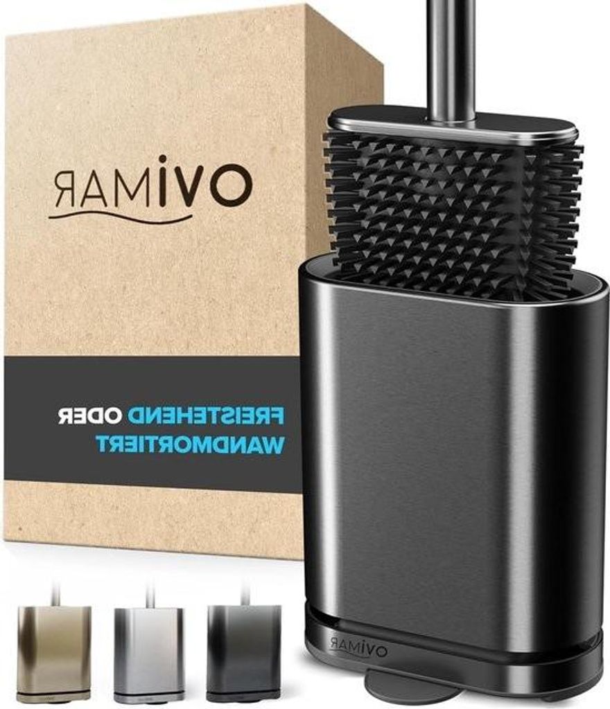 Belüftete Toilettenbürste – Rotguss – Silikon – Edelstahl