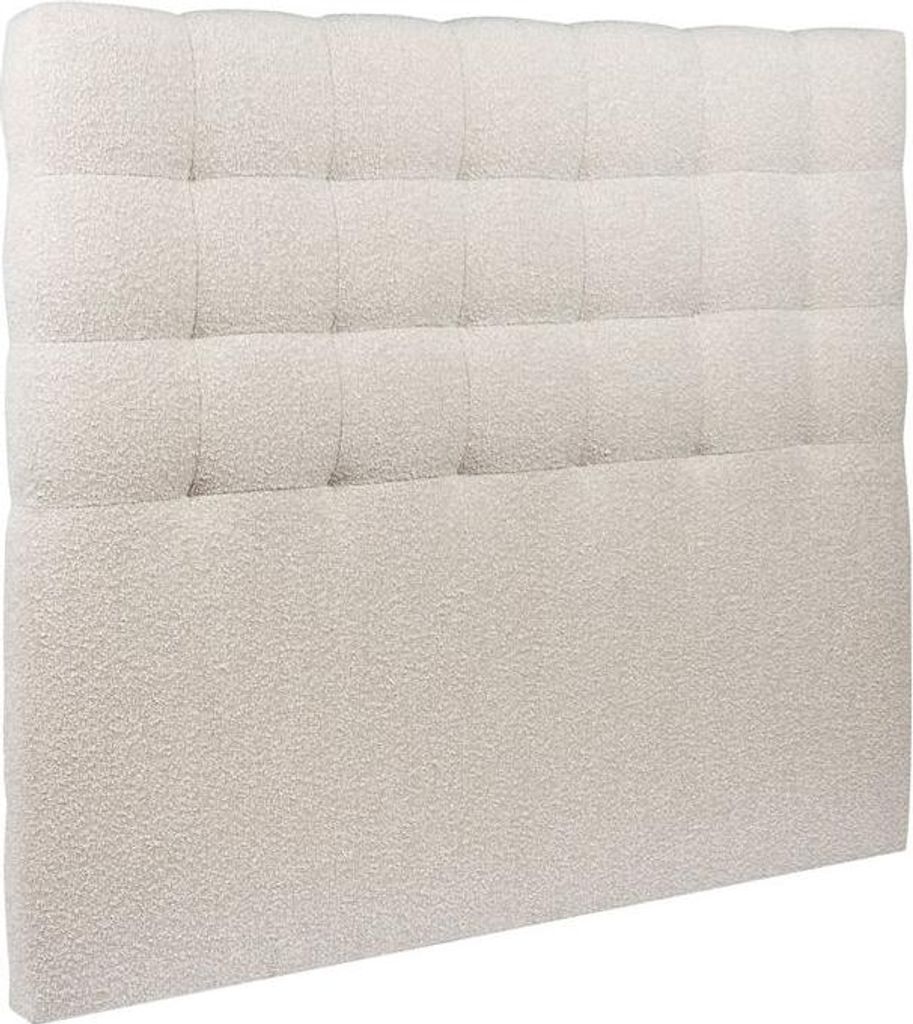 Gestoffeerde hoofdbordbekleding - Gestikt - Lichtbeige Productafbeelding 