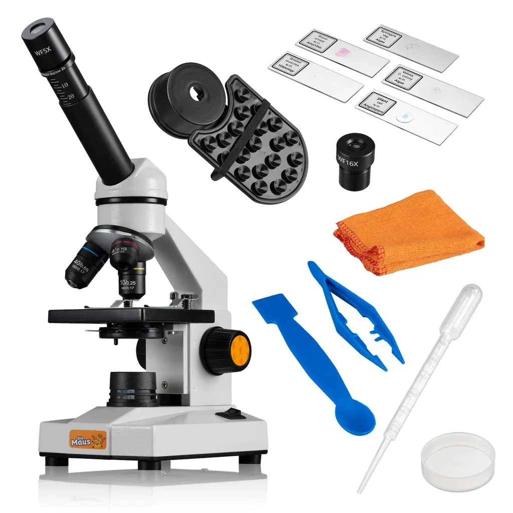 Microscope Biolux de DieMaus à double éclairage LED réglable