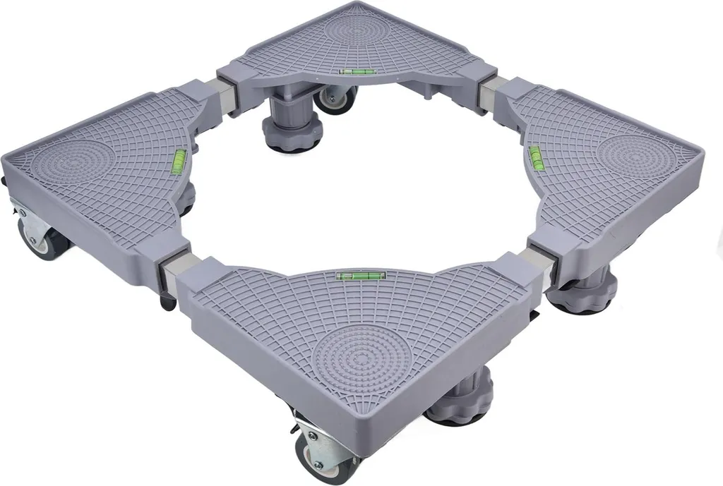 Socle Mobile pour Lave-linge et Sèche-linge - Chariot à Roues Réglable