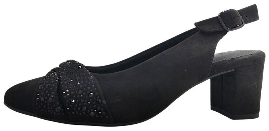 Jana Slingpumps Schwarz in Gr. 42