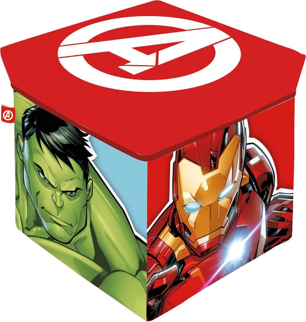 Aufbewahrungsbox mit Deckel / Hocker 2in1 AVENGERS, AV15229 Produktbild 