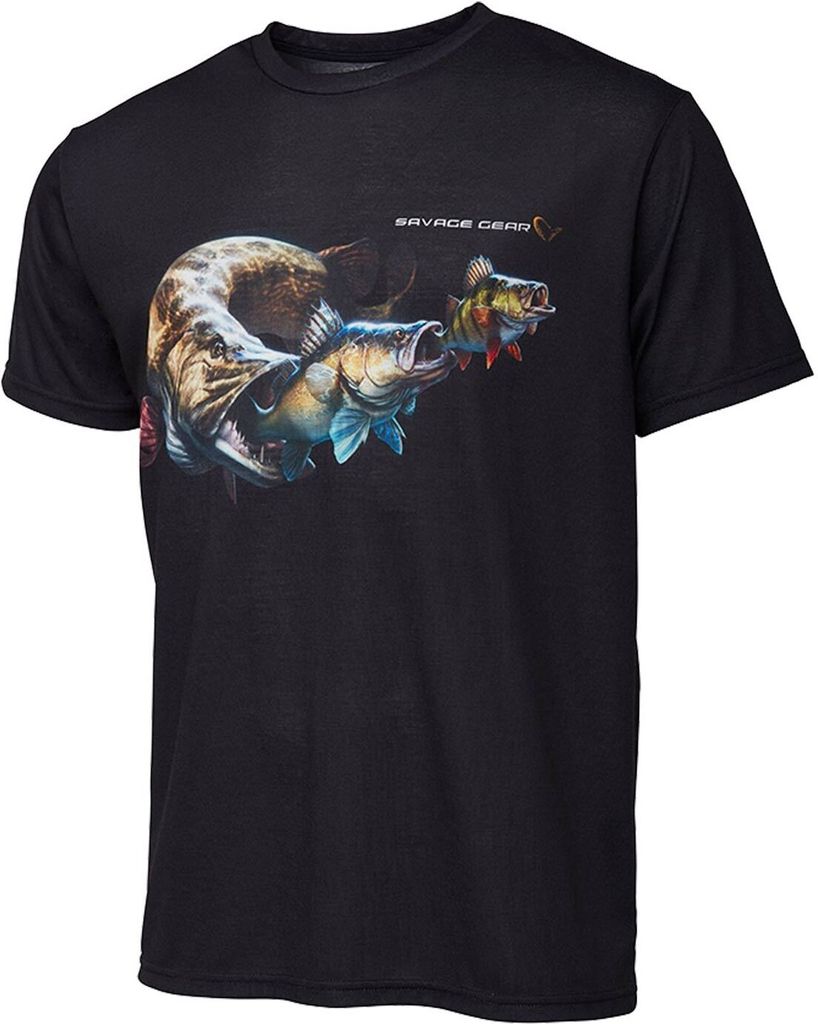 Savage Gear Angelshirt Cannibal Tee Black S