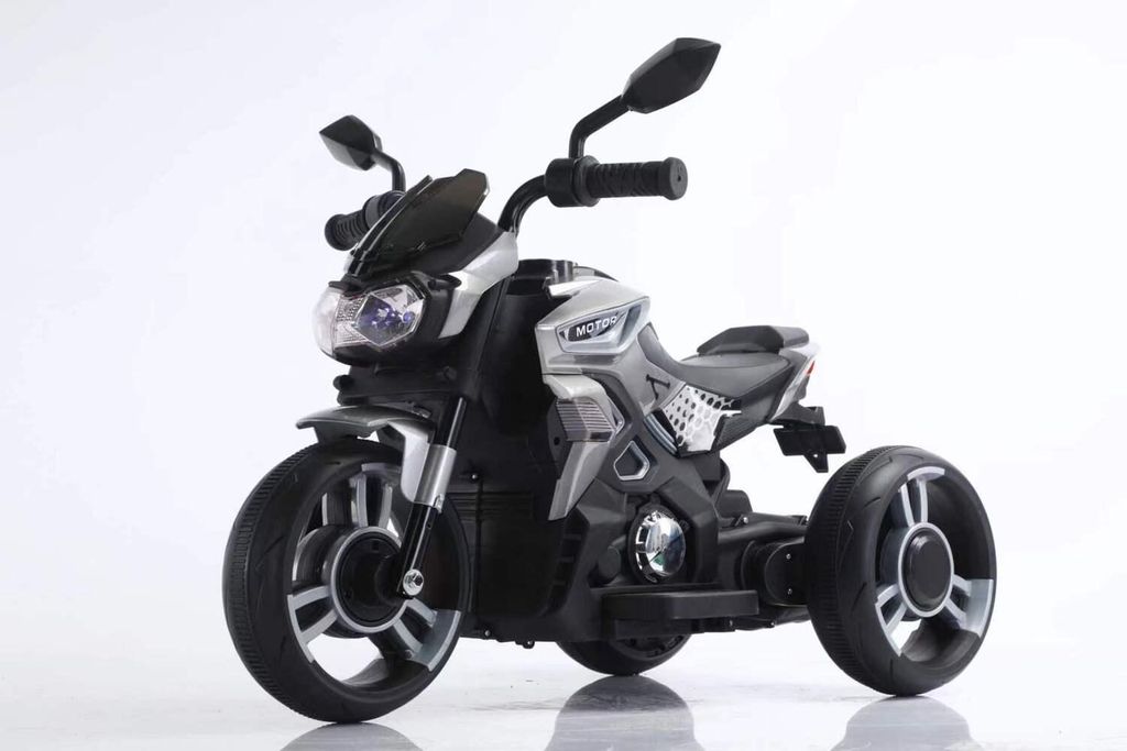 BoGi Elektro-Kindermotorrad 3-Rad mit Musik und Licht – 6V Elektrofahrzeug, in 4 Farben