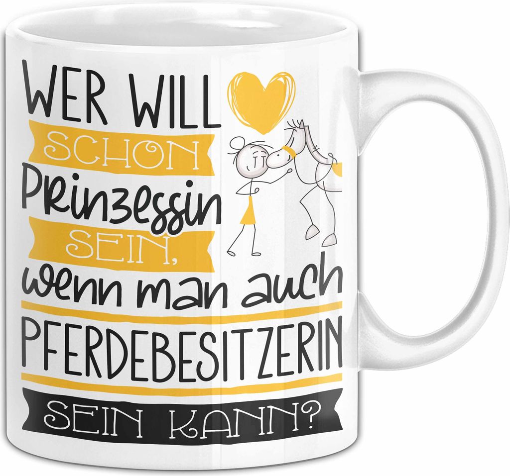 Pferdebesitzerin Tasse Geschenk Spruch Wer Will Schon Produktbild 