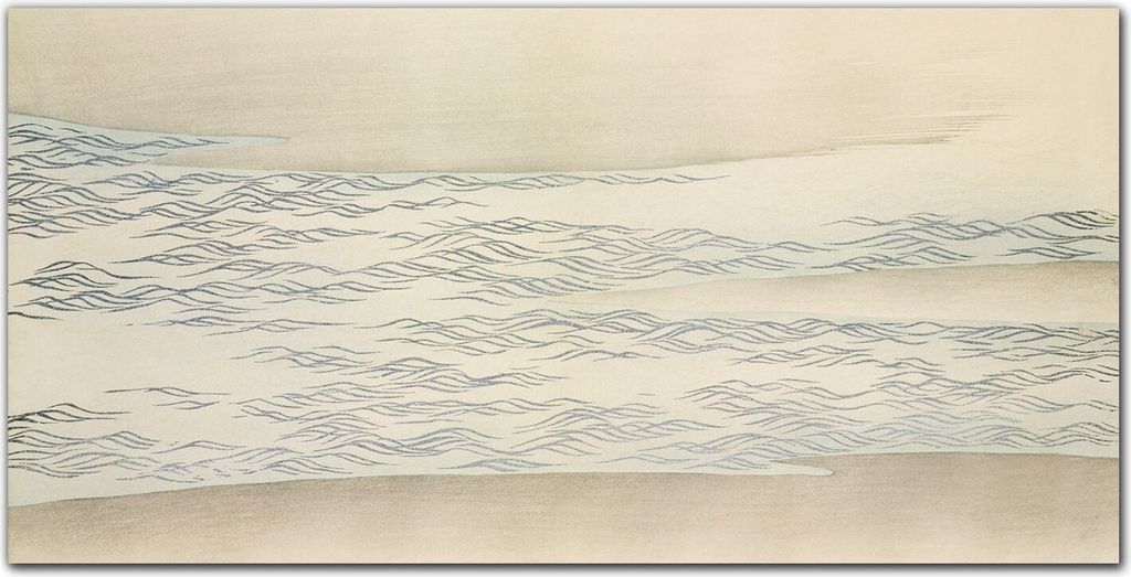 Coloray Bild aus Acryl 100 cm x 50 cm - Küche Wanddekoration Dekoration Wohnzimmer Gehärtetes Acryl Acrylblock mit Bild - Wellen