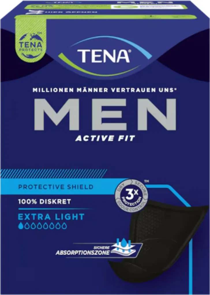 Tena Men Active Fit Level 0 Protective Shield - Pack de 112 Protections - 10