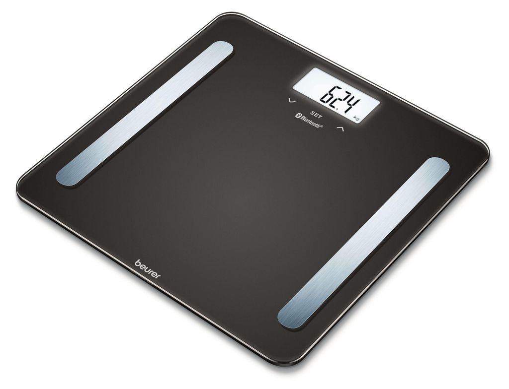 BEURER Fettanalysewaageb.180 kg Glas LCD-Anz BMI 10Speicher Produktbild 