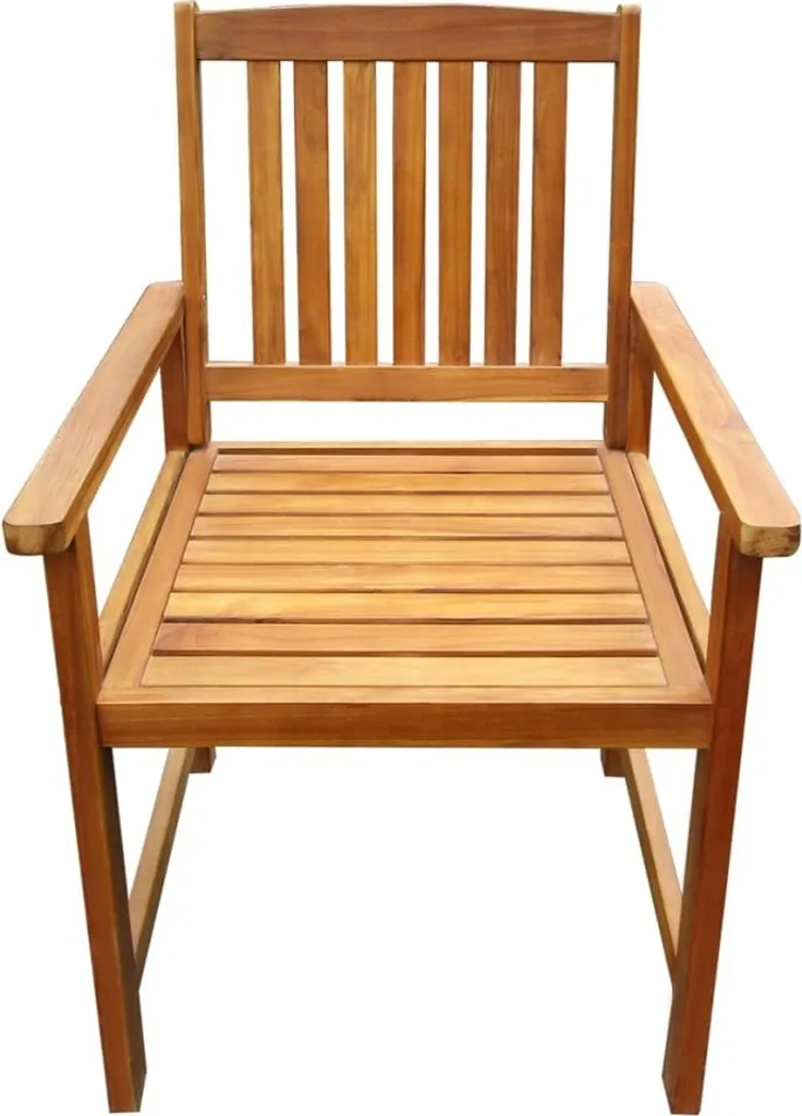 Set 2 Sedie da Giardino vidaXL in Legno Massello Acacia Marrone | Offerta - 2