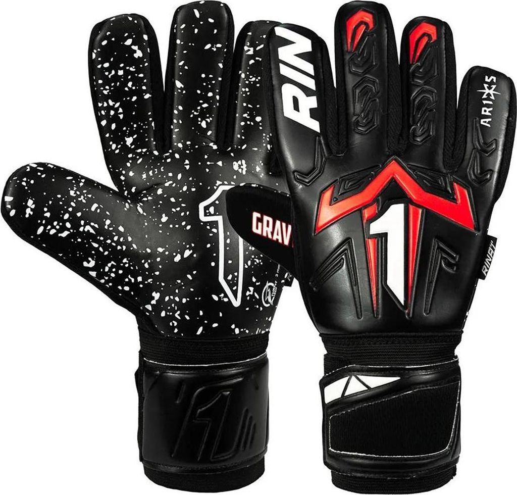 Rinat Aries X Gravity Torwarthandschuhe Schwarz 7 Schwarz 7
