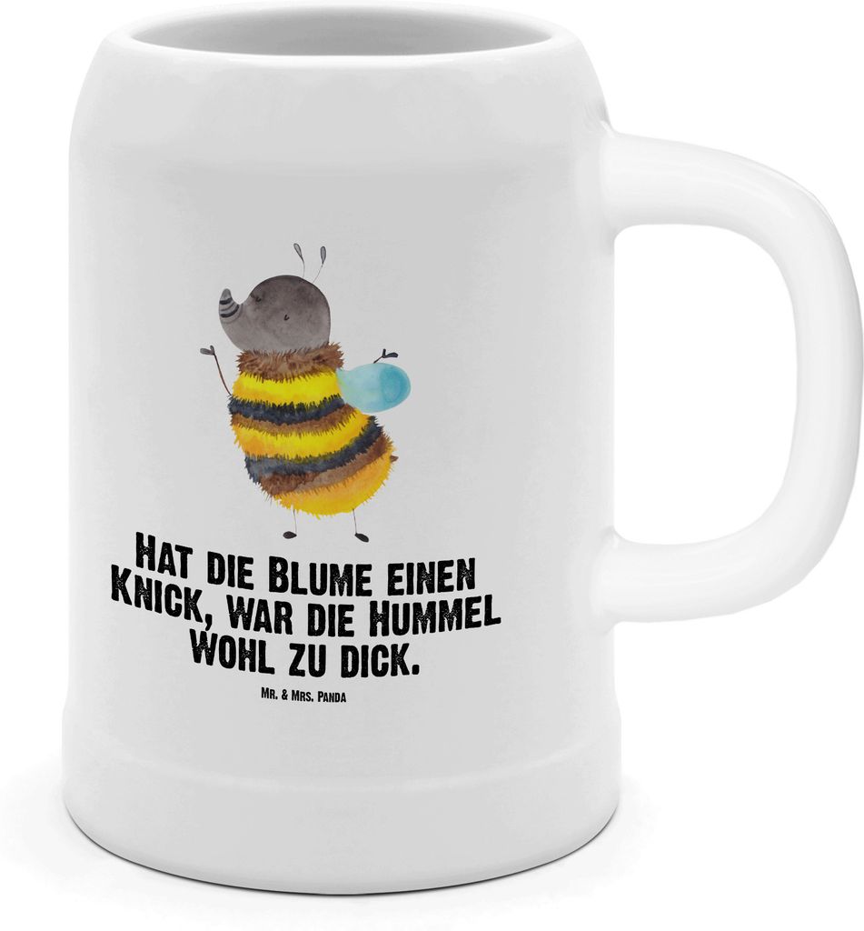 Mr. & Mrs. Panda Tonkrug Hummel flauschig - Weiß - Geschenk, Seidel, Bierhumpen, Tiere, Steinkrug, Biene, Humpen, Krug, Natur, Blume