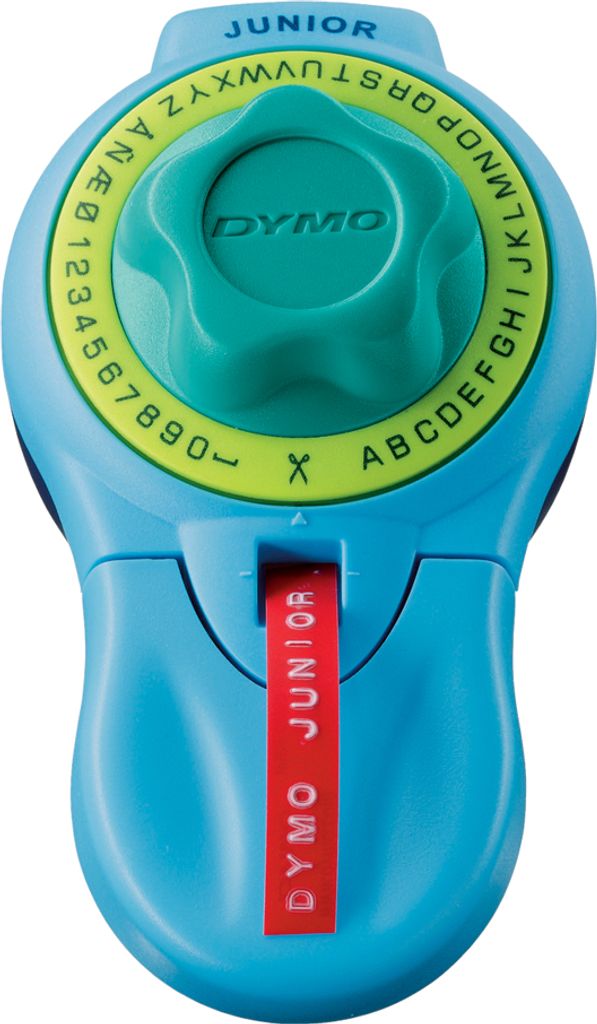 DYMO Prägegerät Junior mit integriertem Kassettenfach blau