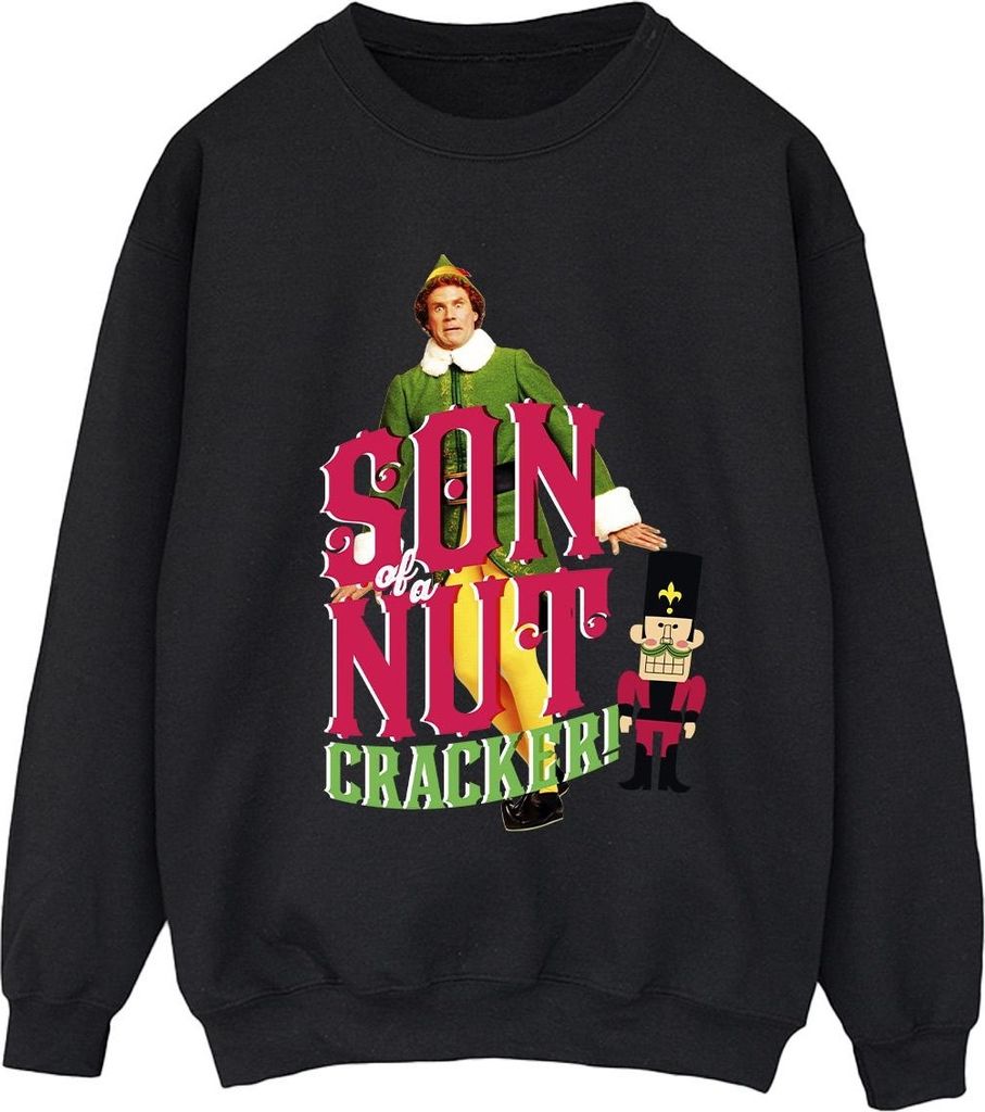 Elf - "Son Of A Nutcracker" Sweatshirt für Damen BI16701 (5XL) (Schwarz)