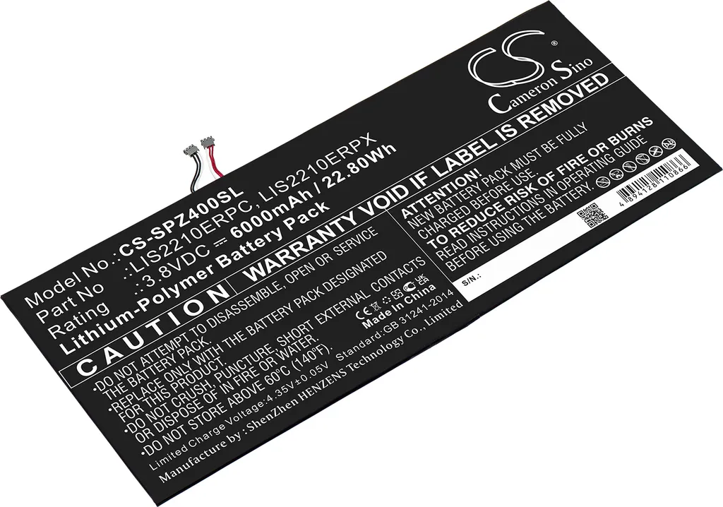 Batterie de Rechange pour Tablette Sony Xperia Z4 SGP771 SOT31 6Ah