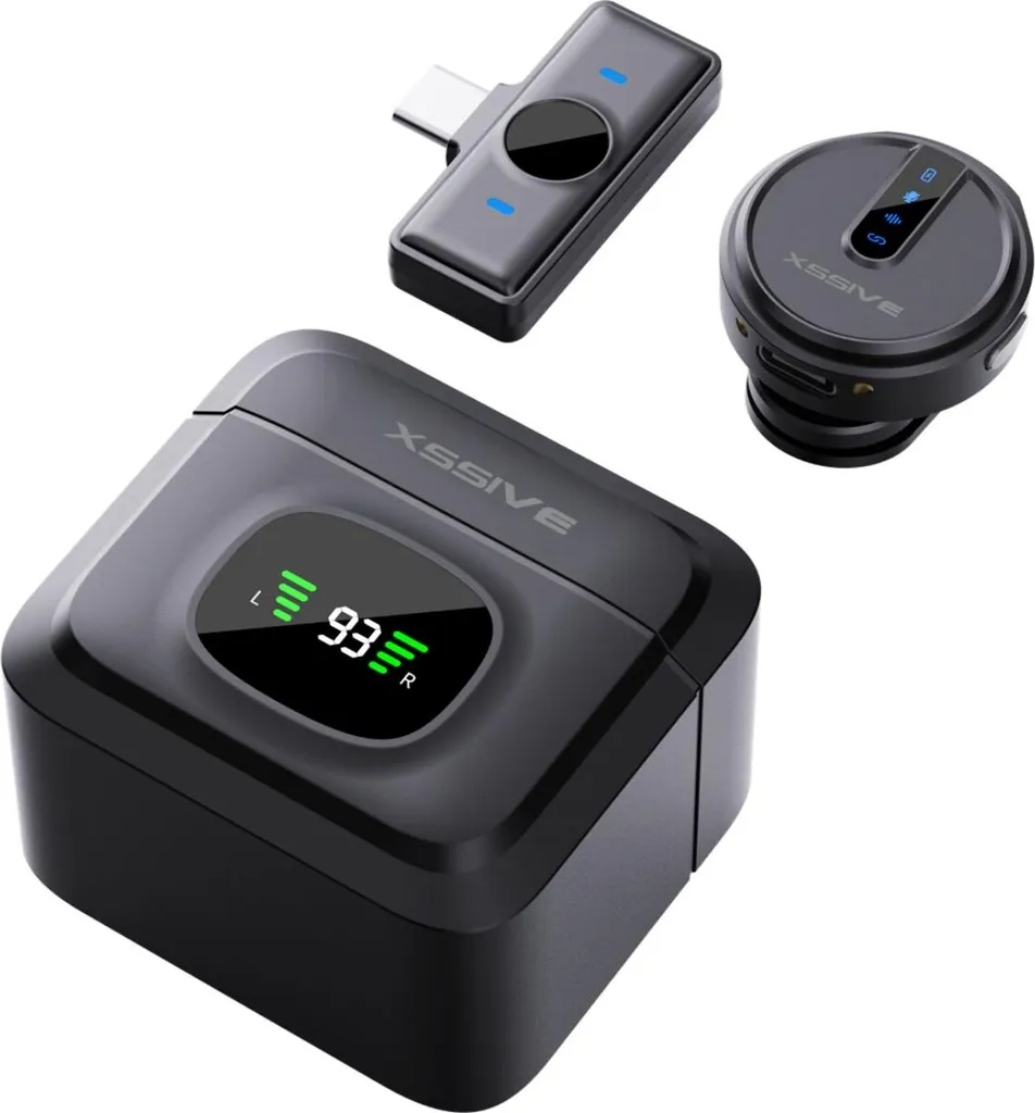 Microphone sans fil Xssive USB-C portable pour smartphone et tablette - 2