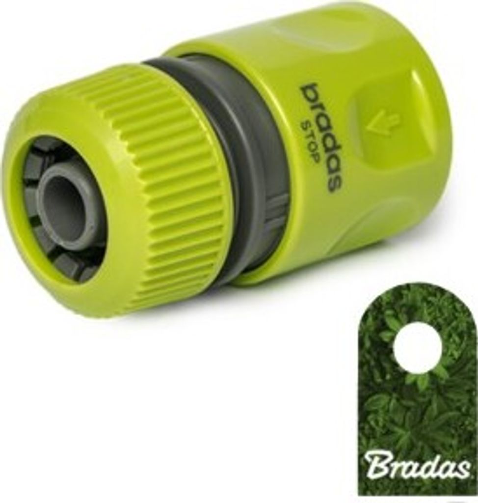Schlauchkupplung 1/2" mit Stop Lime Edition Produktbild 