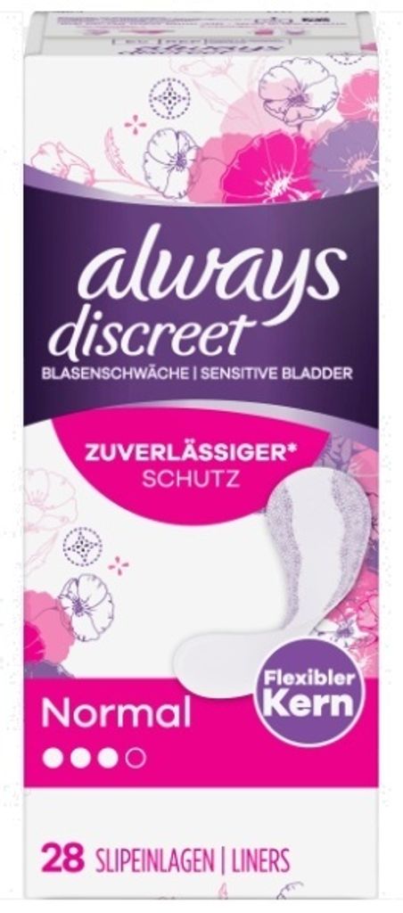 Always discreet Inkontinenz Liner Slipeinlagen 28 St Produktbild 