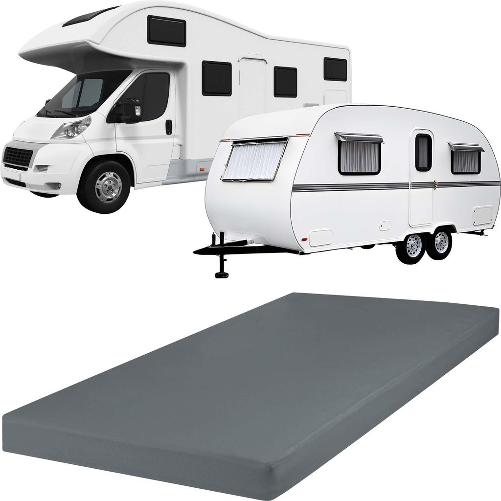 REDBEST Spannbettlaken Pittsburgh" für Wohnwagen, Wohnmobil und Boot grau 90x190 cm - 100x200 cm"