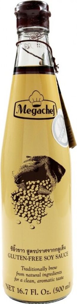 3er Pack - Megachef Sojasauce glutenfrei (3x 500ml) | ohne Glutamat | Soy Sauce