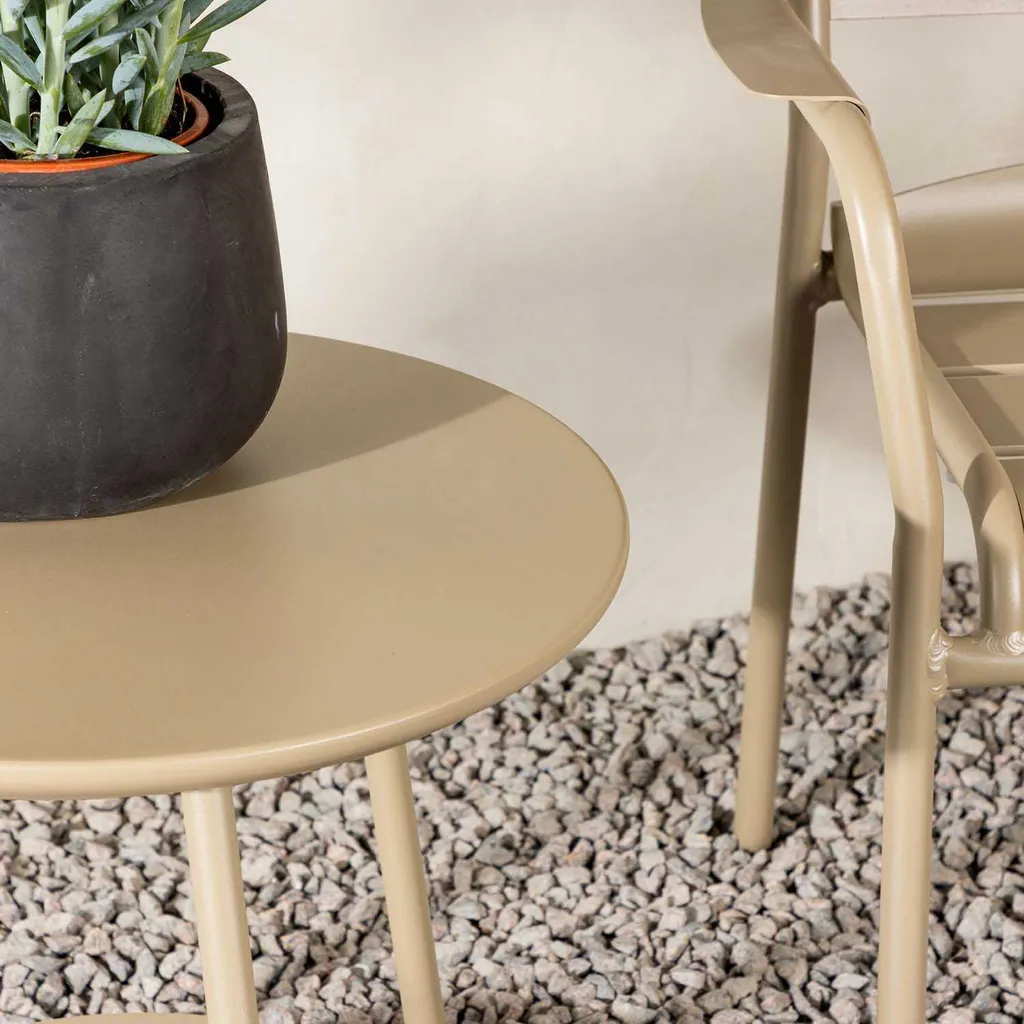 Faro ensemble de salon 3 parties beige : canapé et fauteuils élégants - 13