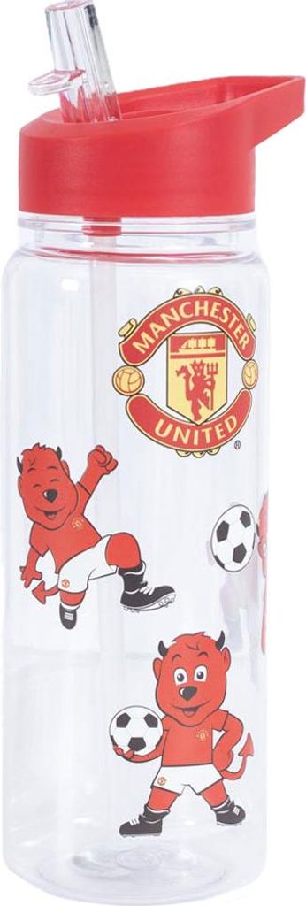 Manchester United FC - Wasserflasche, Maskottchen TA12649 (Einheitsgröße) (Rot/Weiß)