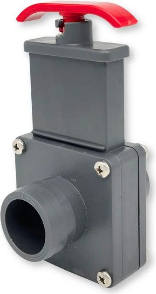 PVC Absperrschieber 38 x 38 mm