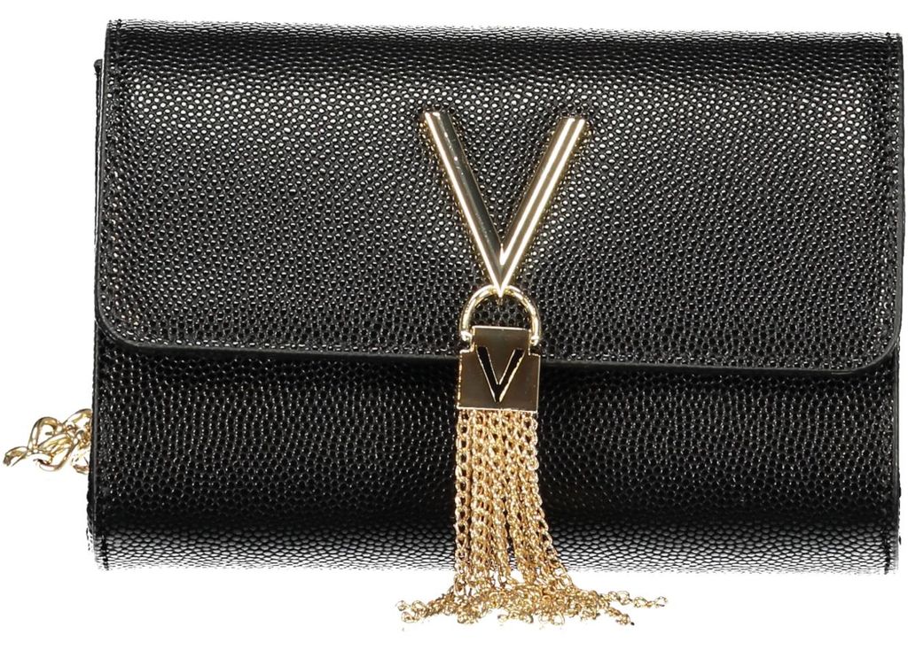 Elegante Schwarze Damenhandtasche mit Kettenriemen und Produktbild 