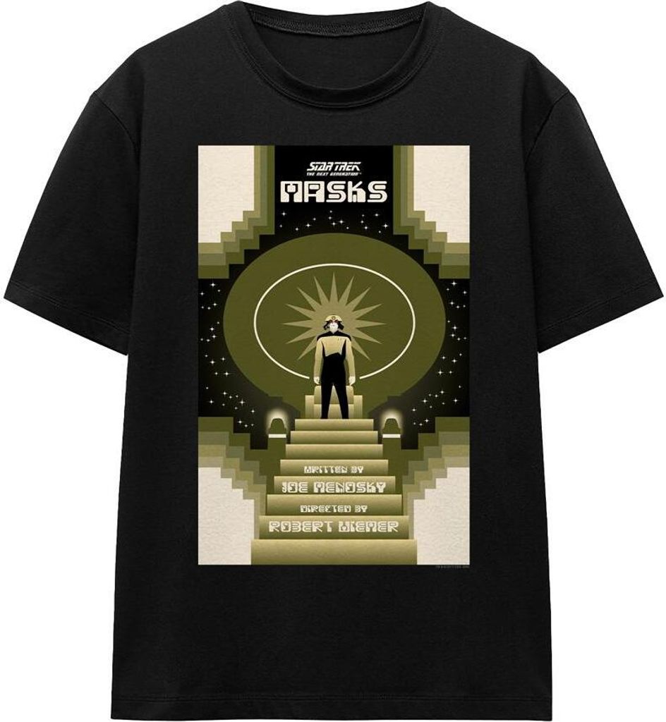 Star Trek - "The Next Generation Season 7 Episode 17" T-Shirt für Herren/Damen Uni TV16607 (XL) (Schwarz)