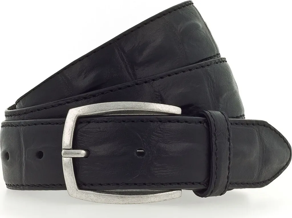 Cintura Vanzetti Pelle 35mm Nero | Il Must-Have per i tuoi Jeans