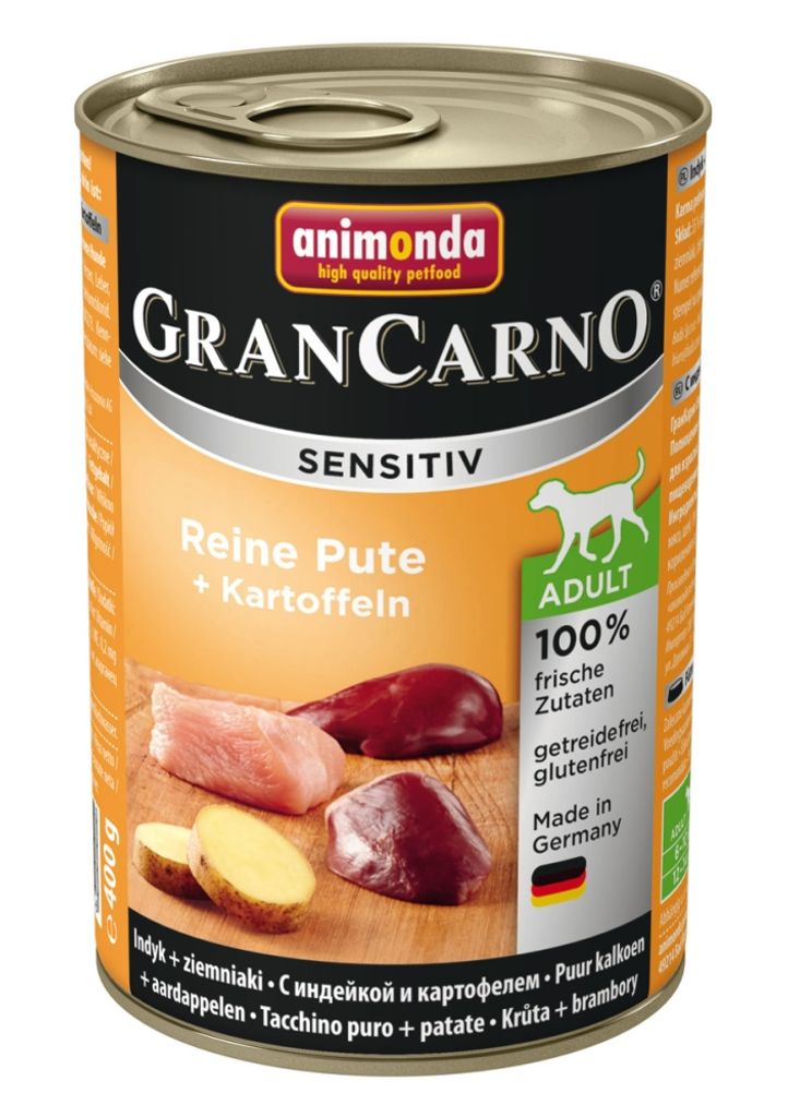 Animonda GranCarno Adult Sensitive Pute + Kartoffel pur 400g